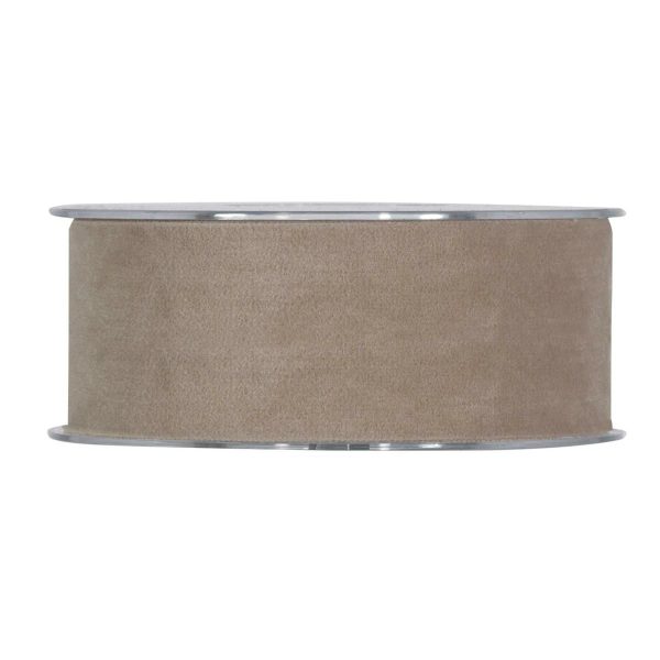 NASTRO DOPPIO VELLUTO 40MM 7MT TORTORA