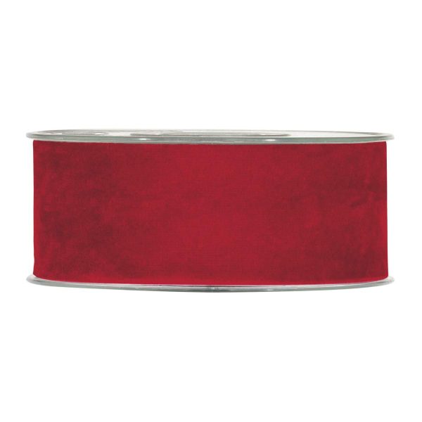 NASTRO DOPPIO VELLUTO 40MM 7MT ROSSO