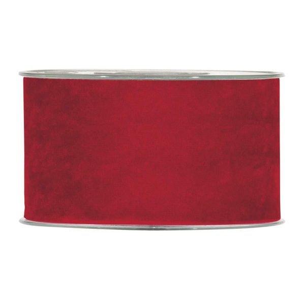 NASTRO DOPPIO VELLUTO 63MM 7MT ROSSO