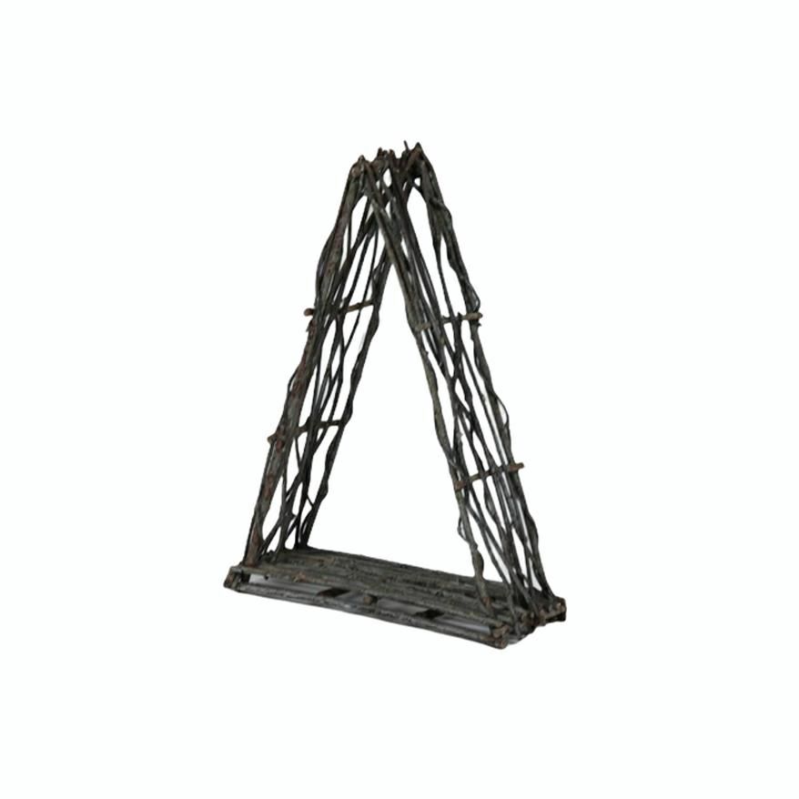 CORNICE VITE TRIANGOLARE H60X46 FROSTED BIANCO