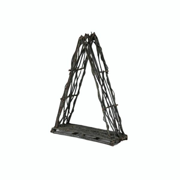 CORNICE VITE TRIANGOLARE H80X60 FROSTED BIANCO