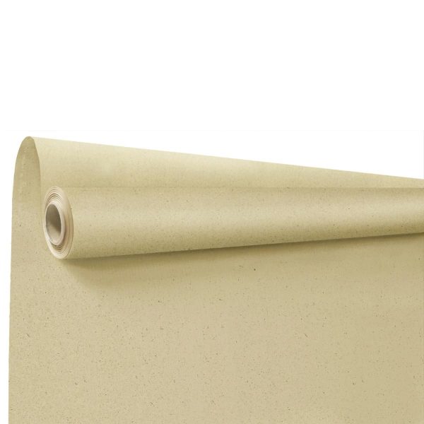 BOBINA CARTA CM 80X40 MT -GRASS PAPER- NATURALE BOBINA CARTA CM 80X40 MT -GRASS PAPER- NATURALE
