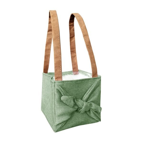 SET 10 SHOPPERS TESSUTOAMIDO DI MAIS 14X14X12 CM VERDE SET 10 SHOPPERS TESSUTOAMIDO DI MAIS 14X14X12 CM VERDE