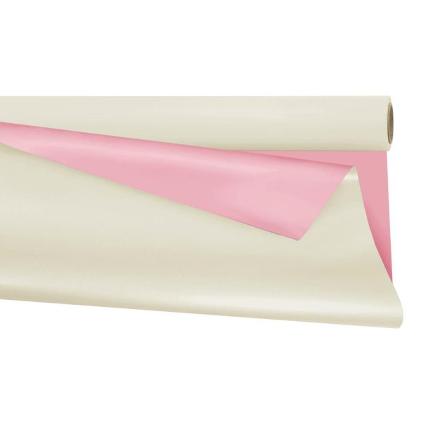 BOBINA PPL BICOLORE -DUOMAT- CM 99X25 MT BIANCO/ROSA BOBINA PPL BICOLORE -DUOMAT- CM 99X25 MT BIANCO/ROSA