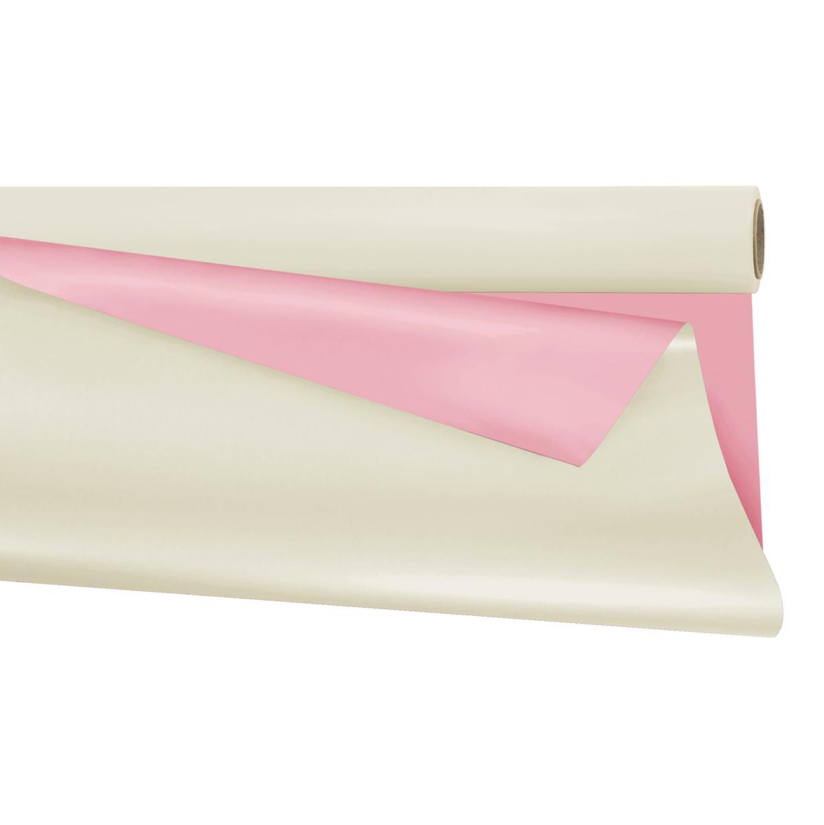 BOBINA PPL BICOLORE -DUOMAT- CM 99X25 MT BIANCO/ROSA BOBINA PPL BICOLORE -DUOMAT- CM 99X25 MT BIANCO/ROSA