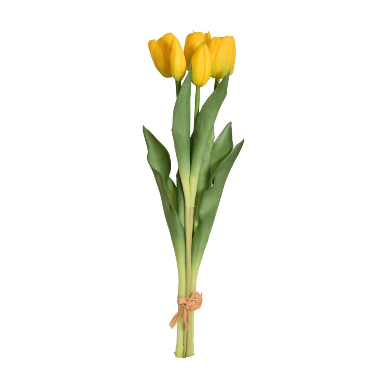 TULIPANO BOUQUET 5F CM.41 GIALLO TULIPANO BOUQUET 5F CM.41 GIALLO