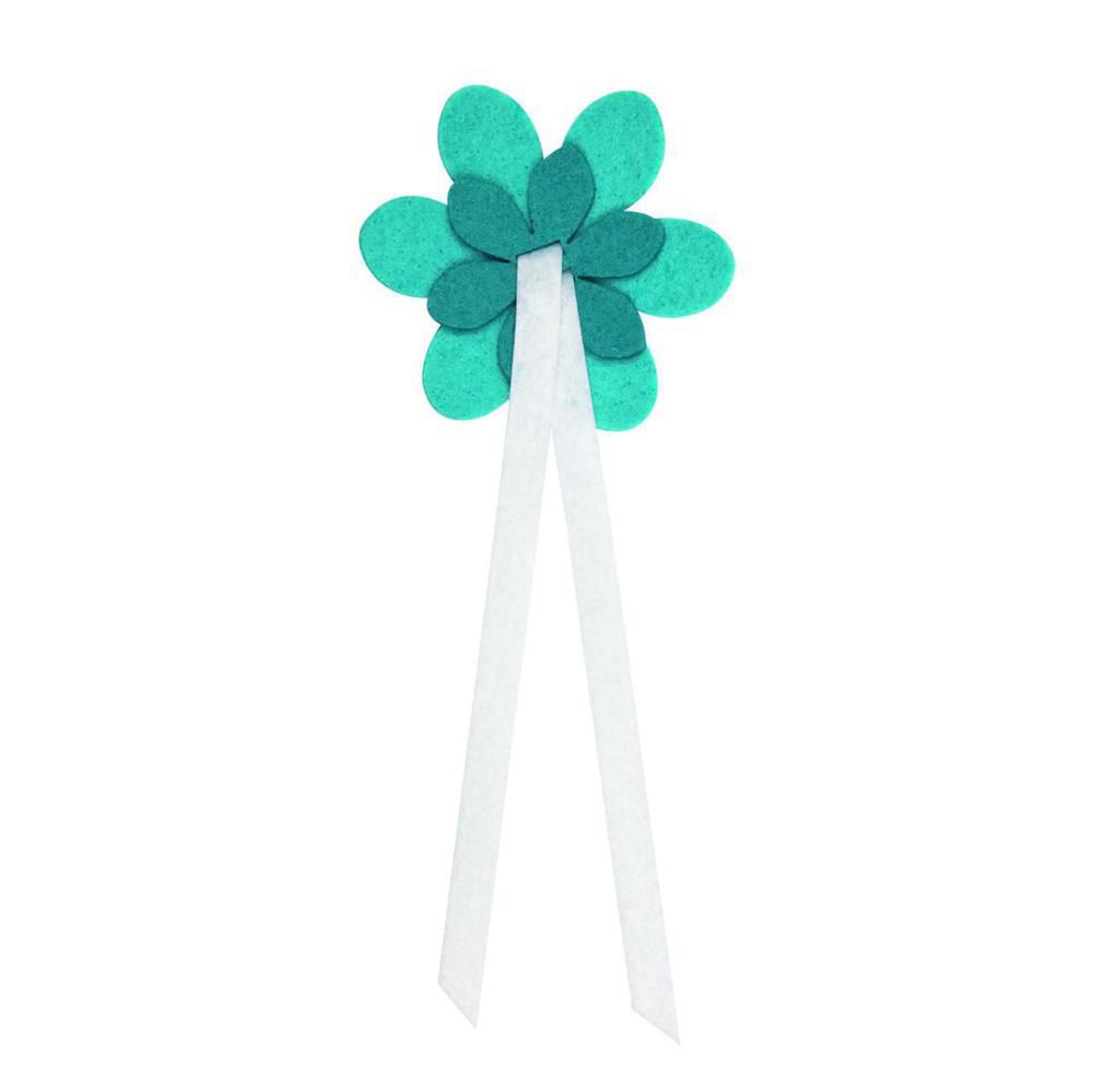 FIOCCO FIORE FELTRO PZ.6 D.7,5 AZZURRO/TURCHESE FIOCCO FIORE FELTRO PZ.6 D.7,5 AZZURRO/TURCHESE