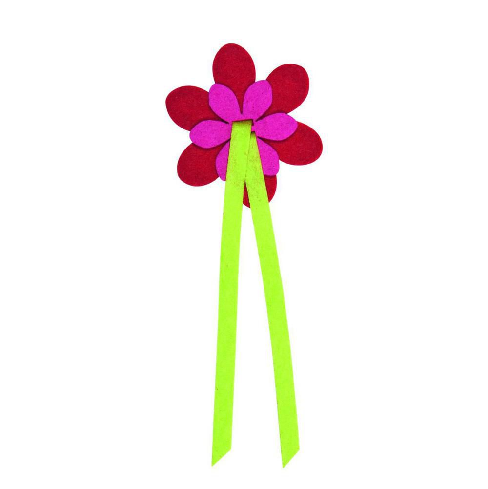 FIOCCO FIORE FELTRO PZ.6 D.7,5 ROSSO/PORPORA FIOCCO FIORE FELTRO PZ.6 D.7,5 ROSSO/PORPORA