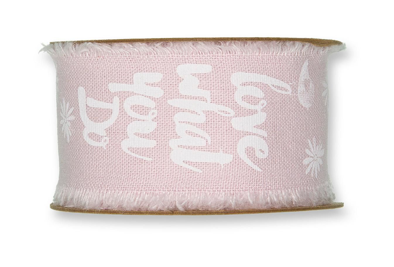 SET 3 NASTRI ART.24011 -LETTERING- 40MM 3MT ROSA PASTELLO