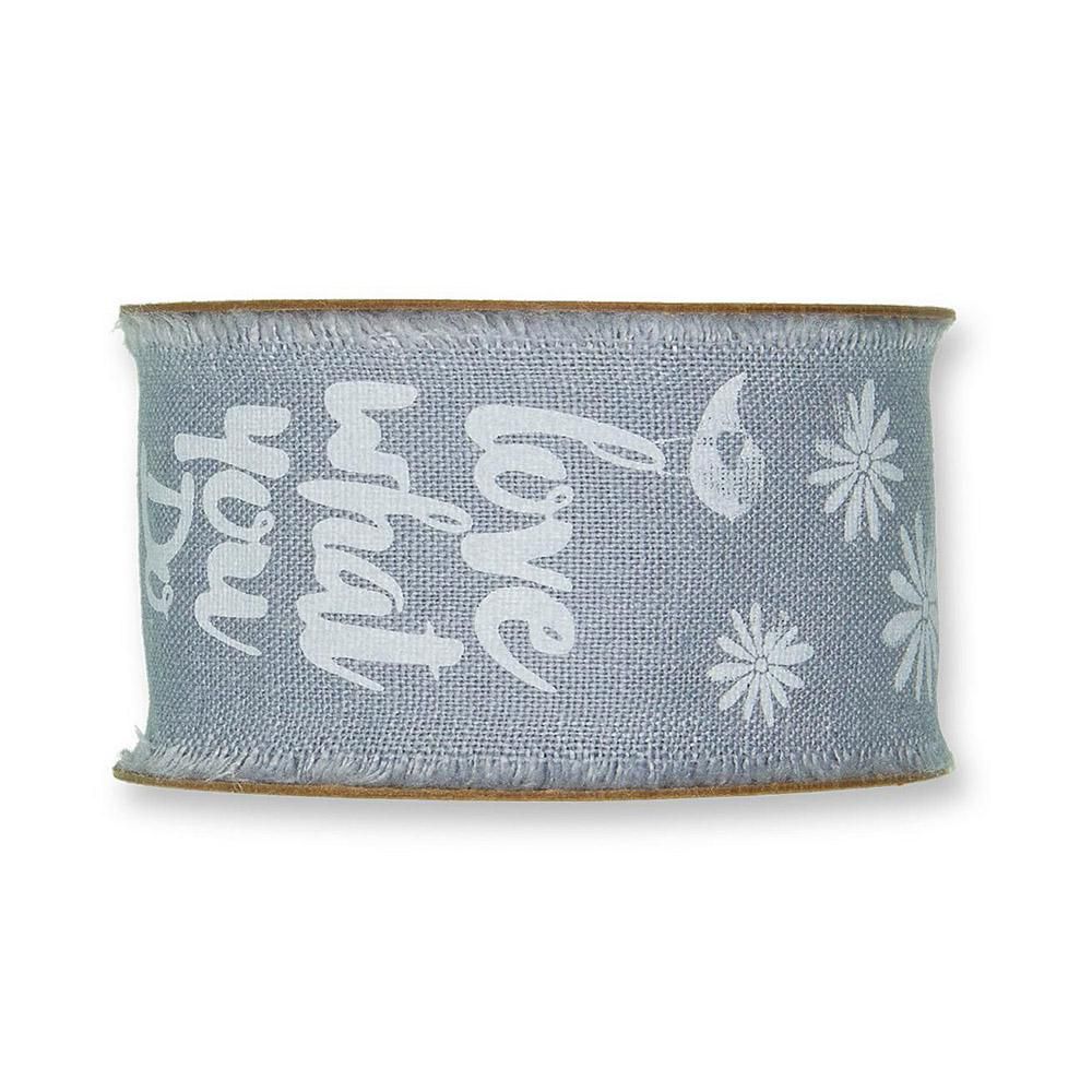 SET 3 NASTRI ART.24011 -LETTERING- 40MM 3MT DUSKY BLU