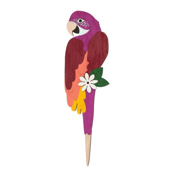 SET 3 PAPPAGALLI PICK LEGNO H.26 CM FUCSIA/ROSSO SET 3 PAPPAGALLI PICK LEGNO H.26 CM FUCSIA/ROSSO