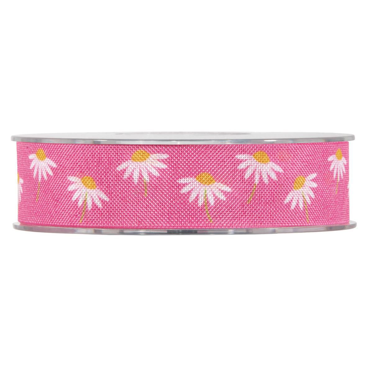 NASTRO CANVAS 25MM 20MT-MARGUERITE- FUCSIA
