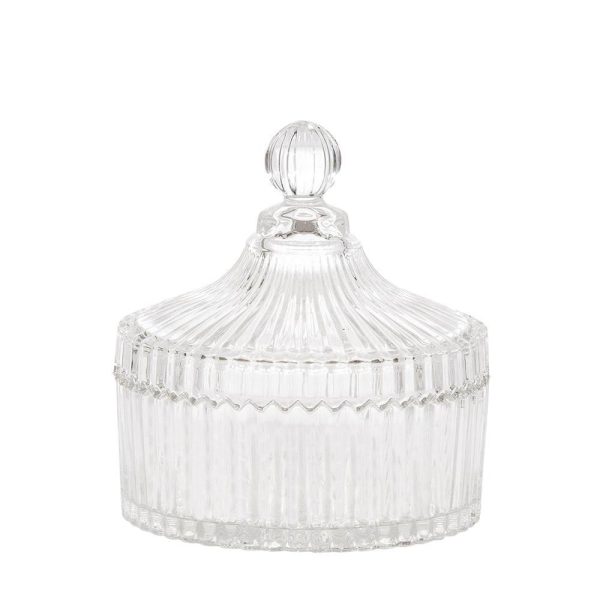 VASETTO VETRO C/TAPPO D.13 CM H.15 CM TRASPARENTE VASETTO VETRO C/TAPPO D.13 CM H.15 CM TRASPARENTE