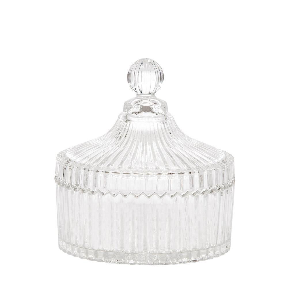 VASETTO VETRO C/TAPPO D.13 CM H.15 CM TRASPARENTE VASETTO VETRO C/TAPPO D.13 CM H.15 CM TRASPARENTE