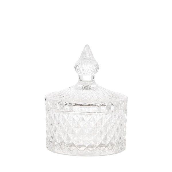 VASETTO VETRO C/TAPPO D.8 CM H.11 CM TRASPARENTE VASETTO VETRO C/TAPPO D.8 CM H.11 CM TRASPARENTE