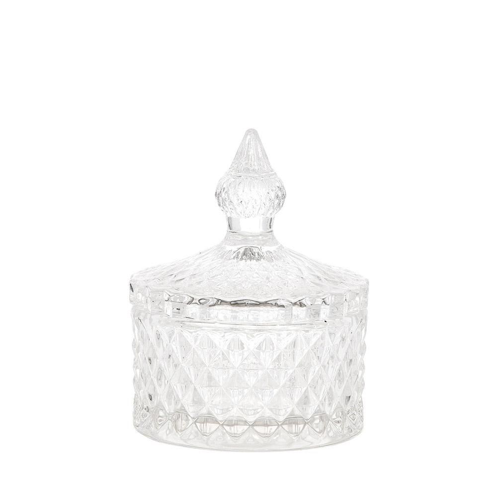 VASETTO VETRO C/TAPPO D.8 CM H.11 CM TRASPARENTE VASETTO VETRO C/TAPPO D.8 CM H.11 CM TRASPARENTE