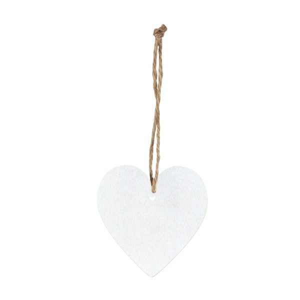 SET 12 CUORI LEGNO D/APPENDERE 6X6 CM -HEART- BIANCO SET 12 CUORI LEGNO D/APPENDERE 6X6 CM -HEART- BIANCO