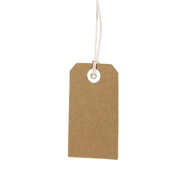 SET 48 TAGS CARTA C/FILO BIANCO 4,5X8 CM NATURALE SET 48 TAGS CARTA C/FILO BIANCO 4,5X8 CM NATURALE