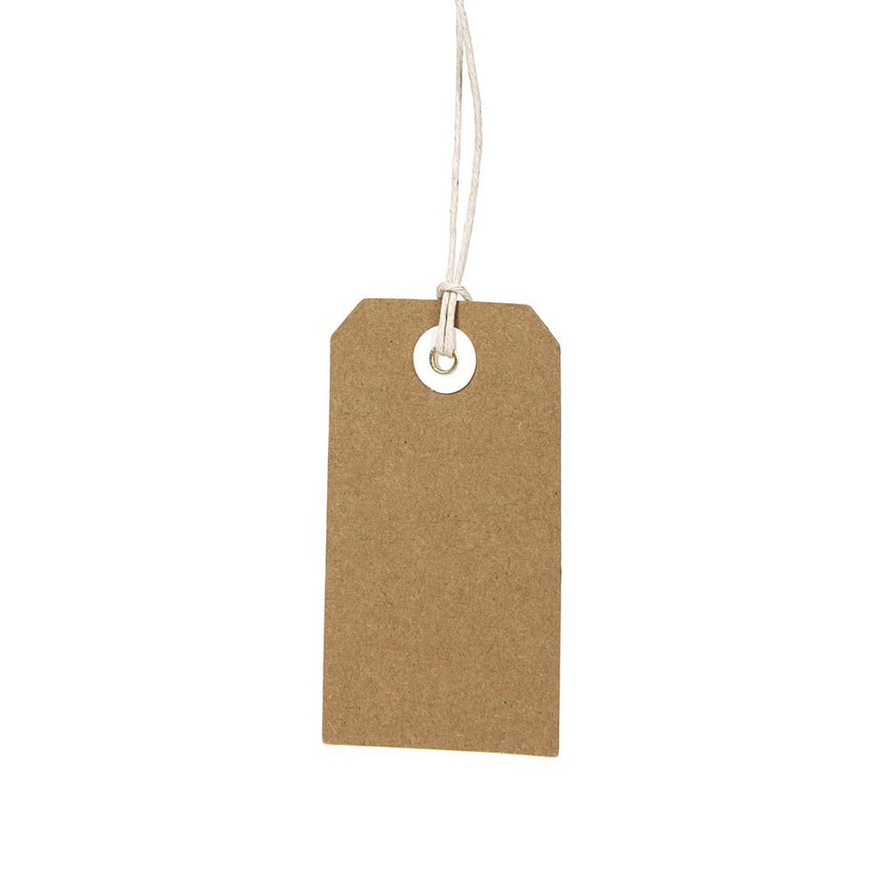SET 48 TAGS CARTA C/FILO BIANCO 4,5X8 CM NATURALE SET 48 TAGS CARTA C/FILO BIANCO 4,5X8 CM NATURALE