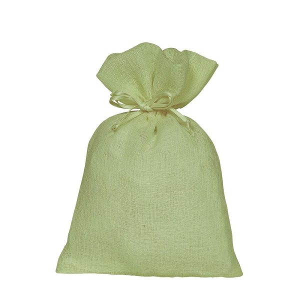 SACCHETTO GARZA COTONE PZ.10 9X12 CM -DELICATE- VERDE CHIARO SACCHETTO GARZA COTONE PZ.10 9X12 CM -DELICATE- VERDE CHIARO