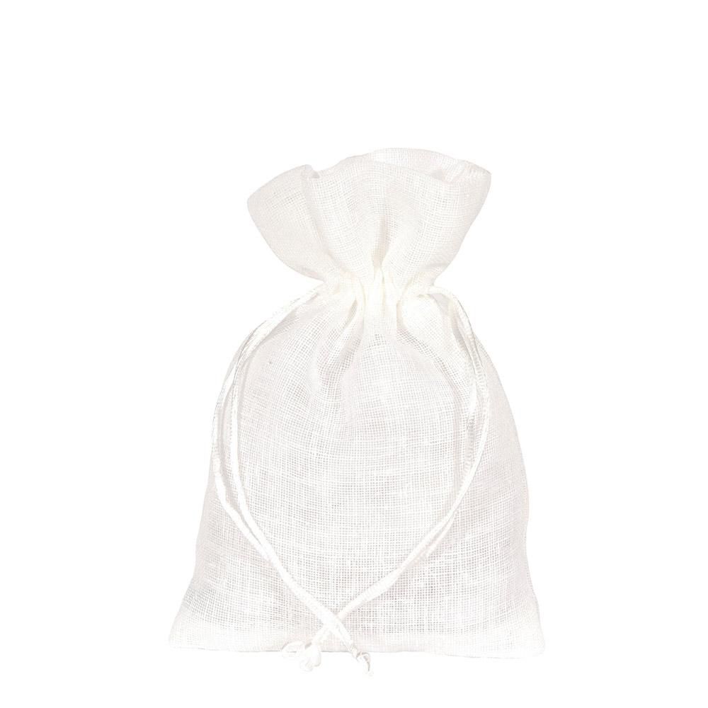 SACCHETTO COTONE PZ.10 13X18 CM -MADELINE- BIANCO