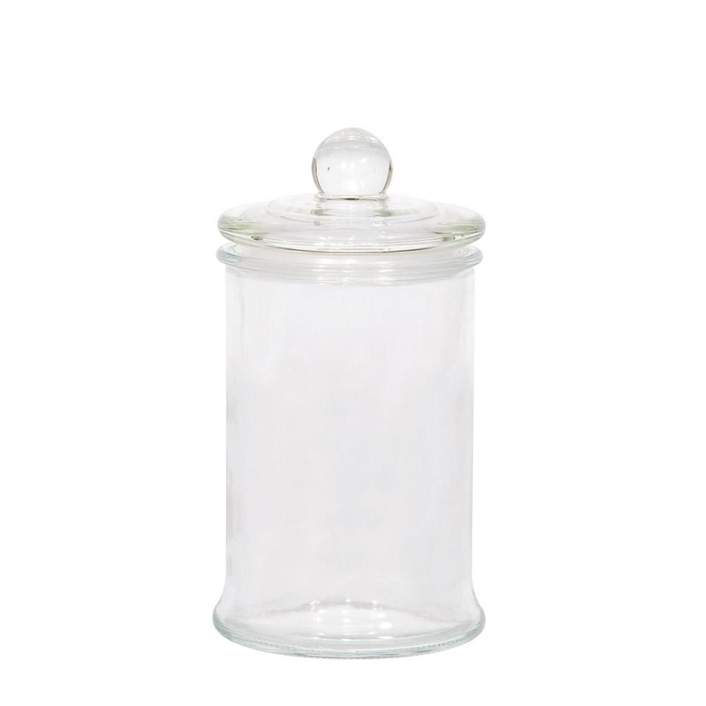 VASETTO VETRO C/TAPPO D.10 CM H.18 CM TRASPARENTE VASETTO VETRO C/TAPPO D.10 CM H.18 CM TRASPARENTE