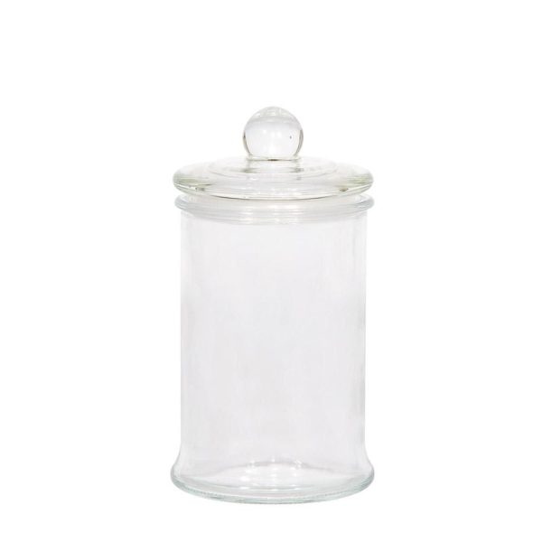 VASETTO VETRO C/TAPPO D.7,5 CM H.12 CM TRASPARENTE VASETTO VETRO C/TAPPO D.7,5 CM H.12 CM TRASPARENTE