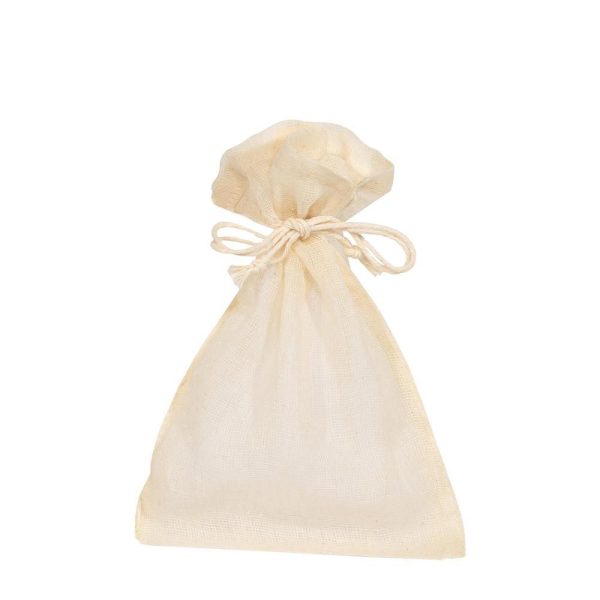 SACCHETTO GARZA COTONE PZ.10 12X17 CM NATURALE SACCHETTO GARZA COTONE PZ.10 12X17 CM NATURALE