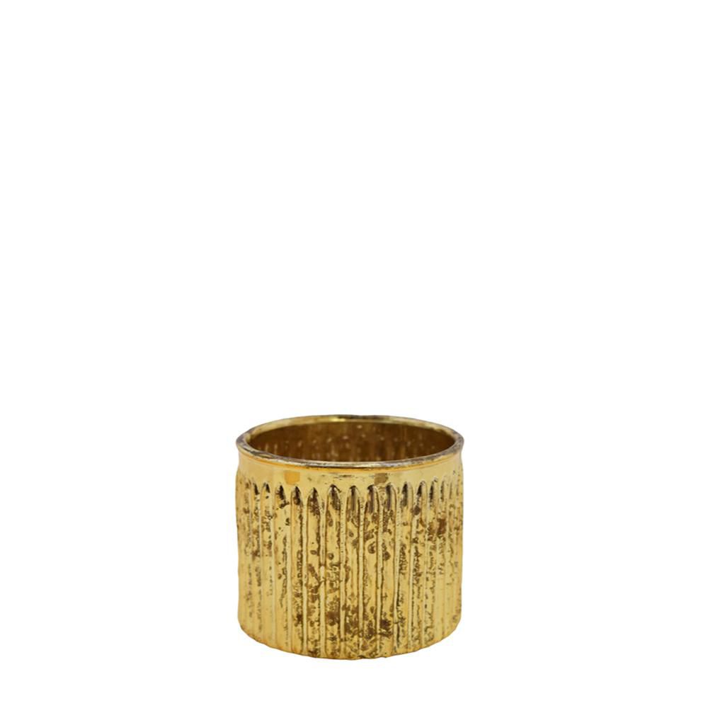 PORTATEALIGHT VETRO D.10 CM H.8 CM ORO PORTATEALIGHT VETRO D.10 CM H.8 CM ORO