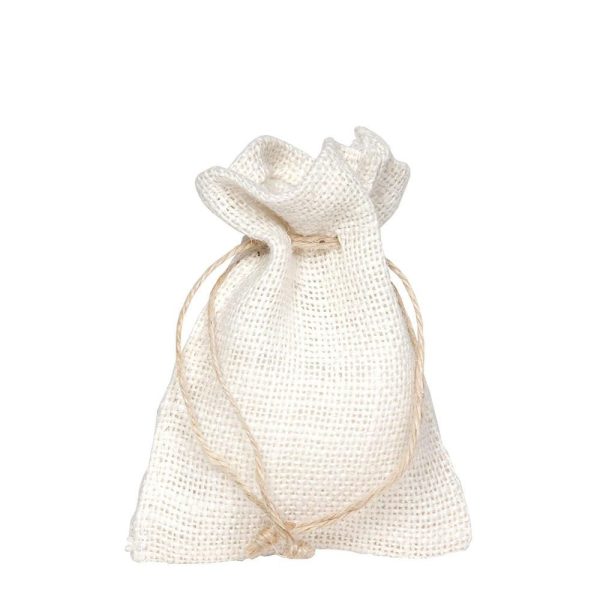 SET 10 SACCHETTINI JUTACM. 12X17 BIANCO SET 10 SACCHETTINI JUTACM. 12X17 BIANCO