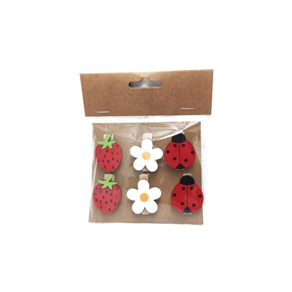 SET 6 MOLLETTE FIORI/FRAGOLE/COCCINELLE CM.2,5/3 ROSSO/BIANCO SET 6 MOLLETTE FIORI/FRAGOLE/COCCINELLE CM.2,5/3 ROSSO/BIANCO