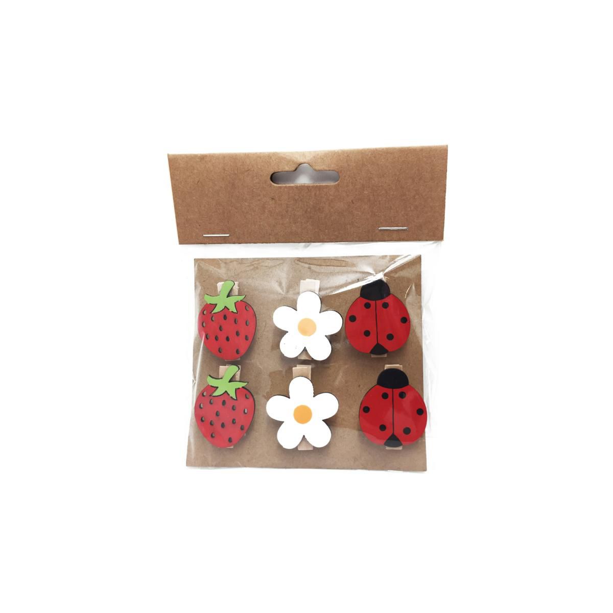 SET 6 MOLLETTE FIORI/FRAGOLE/COCCINELLE CM.2,5/3 ROSSO/BIANCO SET 6 MOLLETTE FIORI/FRAGOLE/COCCINELLE CM.2,5/3 ROSSO/BIANCO