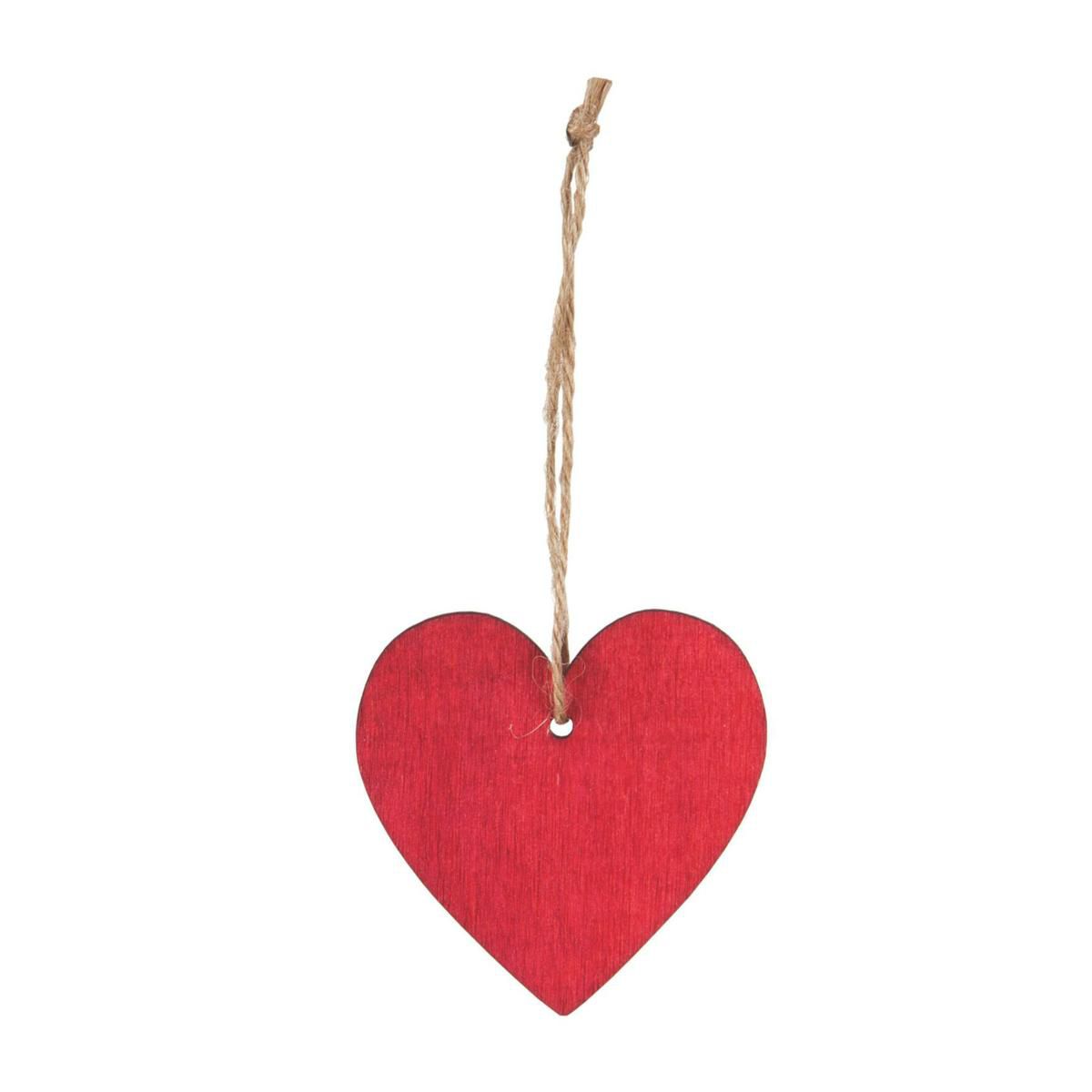 SET 12 CUORI LEGNO D/APPENDERE 6X6 CM -HEART- ROSSO SET 12 CUORI LEGNO D/APPENDERE 6X6 CM -HEART- ROSSO