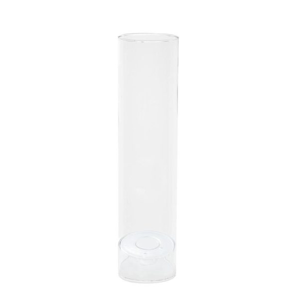 CANDELIERE VETRO CILINDRO D.7 CM H.35 CM TRASPARENTE CANDELIERE VETRO CILINDRO D.7 CM H.35 CM TRASPARENTE