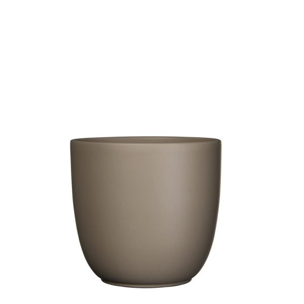 VASO CERAMICA TONDO D.25 CM H.23 CM -TUSCA- TORTORA MATT VASO CERAMICA TONDO D.25 CM H.23 CM -TUSCA- TORTORA MATT
