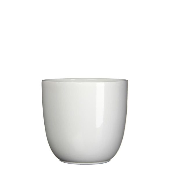 VASO CERAMICA TONDO D.19,5 CM H.18,5 CM -TUSCA- BIANCO VASO CERAMICA TONDO D.19,5 CM H.18,5 CM -TUSCA- BIANCO