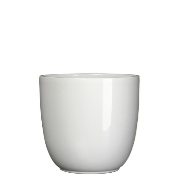 VASO CERAMICA TONDO D.22,5 CM H.20 CM -TUSCA- BIANCO VASO CERAMICA TONDO D.22,5 CM H.20 CM -TUSCA- BIANCO