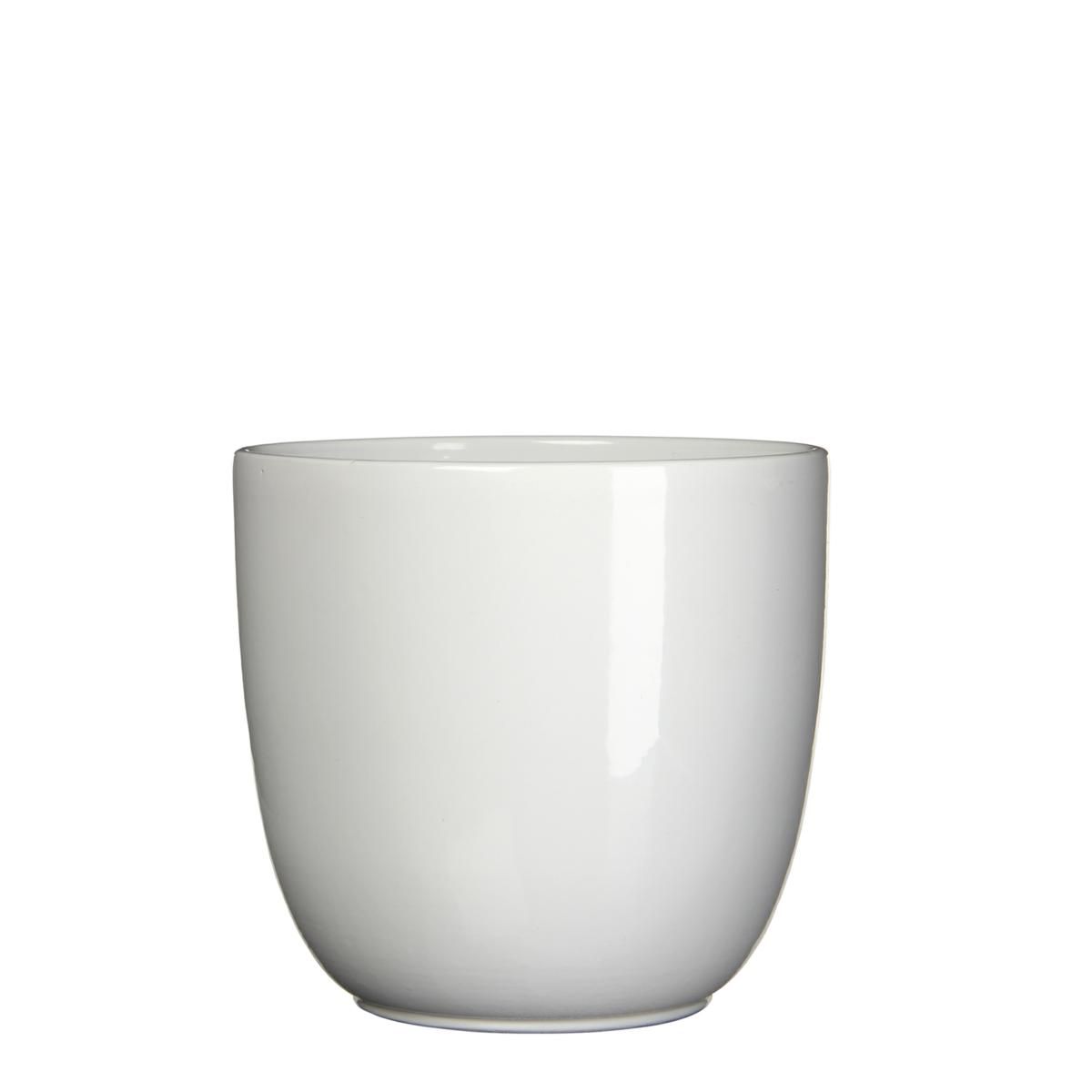 VASO CERAMICA TONDO D.22,5 CM H.20 CM -TUSCA- BIANCO VASO CERAMICA TONDO D.22,5 CM H.20 CM -TUSCA- BIANCO