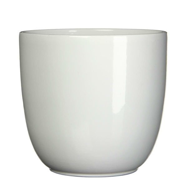 VASO CERAMICA TONDO D.28 CM H.25 CM -TUSCA- BIANCO VASO CERAMICA TONDO D.28 CM H.25 CM -TUSCA- BIANCO