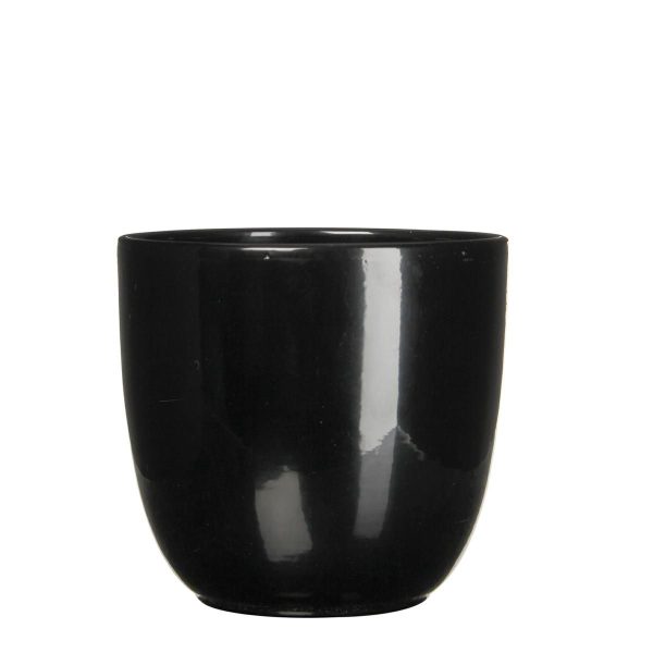 VASO CERAMICA TONDO D.25 CM H.23 CM -TUSCA- NERO MATT VASO CERAMICA TONDO D.25 CM H.23 CM -TUSCA- NERO MATT