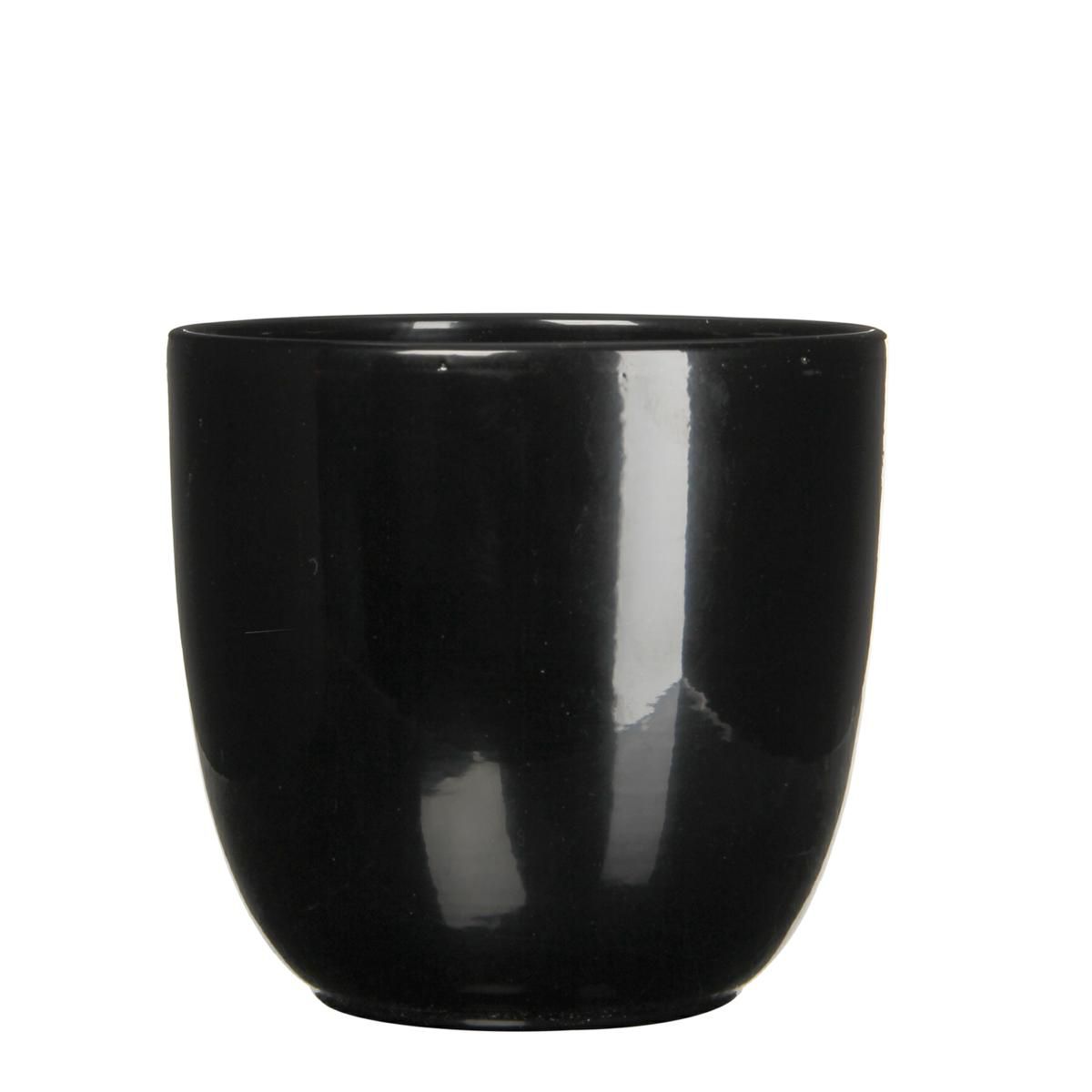 VASO CERAMICA TONDO D.28 CM H.25 CM -TUSCA- NERO MATT VASO CERAMICA TONDO D.28 CM H.25 CM -TUSCA- NERO MATT