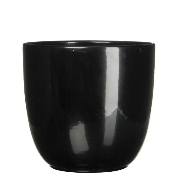 VASO CERAMICA TONDO D.31 CM H.28,5 CM -TUSCA- NERO MATT VASO CERAMICA TONDO D.31 CM H.28,5 CM -TUSCA- NERO MATT