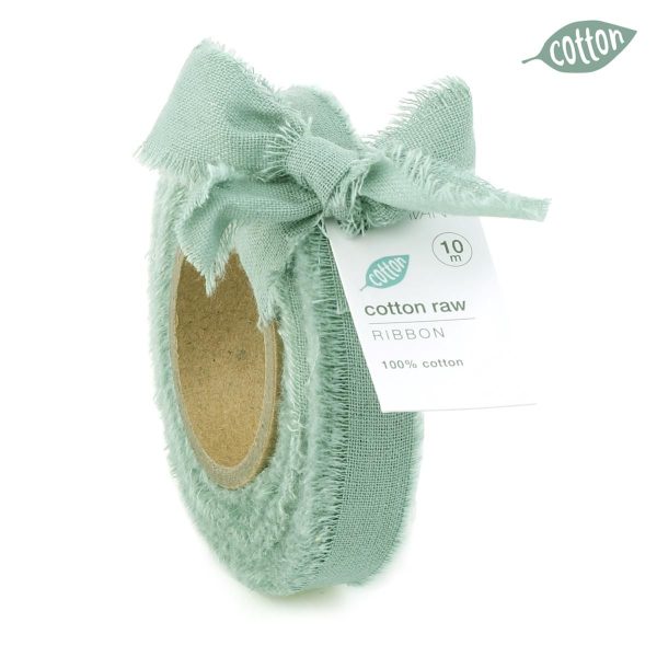 NASTRO COTONE SFRANGIATO 15MM 10MT-COTTON RAW- TIFFANY NASTRO COTONE SFRANGIATO 15MM 10MT-COTTON RAW- TIFFANY