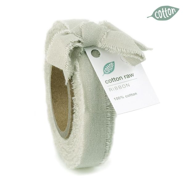 NASTRO COTONE SFRANGIATO 15MM 10MT-COTTON RAW- GRIGIO NASTRO COTONE SFRANGIATO 15MM 10MT-COTTON RAW- GRIGIO