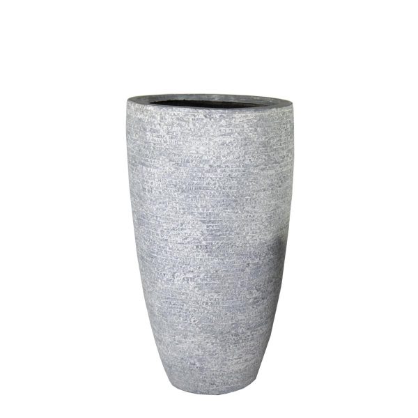 VASO ALTO CERAMICA D.44CM H.77 CM -UTAH- GRIGIO VASO ALTO CERAMICA D.44CM H.77 CM -UTAH- GRIGIO