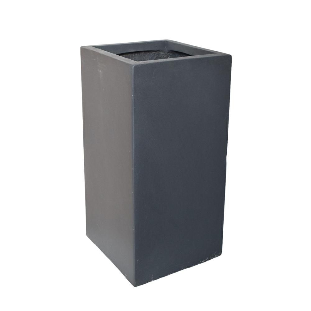 FIORIERA POLIRESINA 40X40 CM H.80 CM -CLAYFIBRE- PIOMBO FIORIERA POLIRESINA 40X40 CM H.80 CM -CLAYFIBRE- PIOMBO