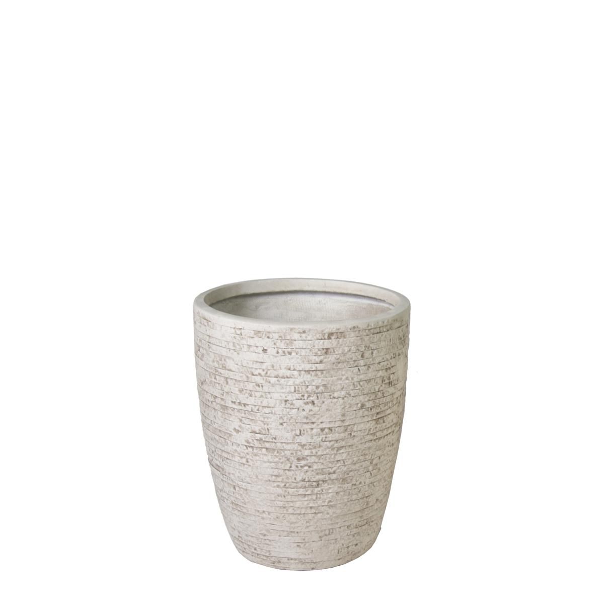 VASO CERAMICA D.36 CM H.46 CM -EGG- BIANCO/BEIGE VASO CERAMICA D.36 CM H.46 CM -EGG- BIANCO/BEIGE