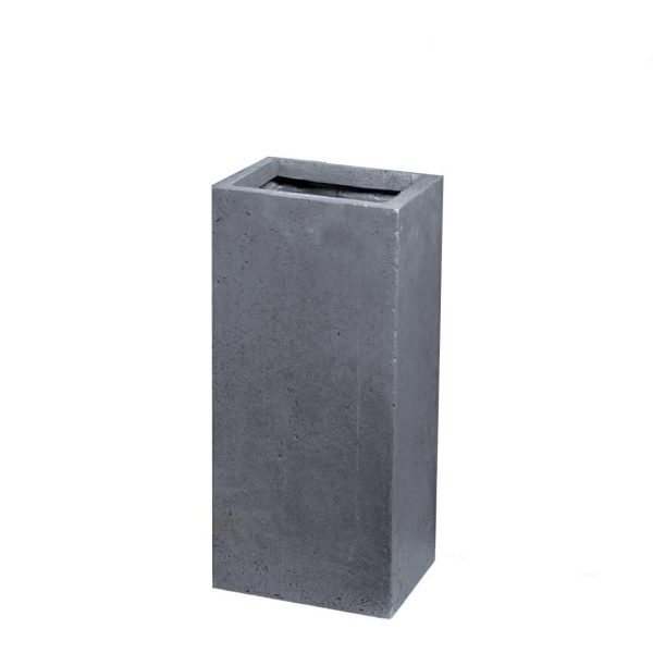 FIORIERA POLIRESINA 33X33 CM H.70 CM -CLAYFIBRE CUBIHI- GRIGIO FIORIERA POLIRESINA 33X33 CM H.70 CM -CLAYFIBRE CUBIHI- GRIGIO