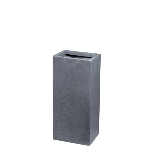 FIORIERA POLIRESINA 28X28CM H.60 CM -CLAYFIBRE CUBIHI- GRIGIO FIORIERA POLIRESINA 28X28CM H.60 CM -CLAYFIBRE CUBIHI- GRIGIO