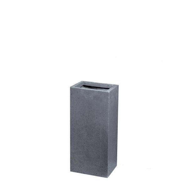FIORIERA POLIRESINA 23X23 CM H.50 CM -CLAYFIBRE CUBIHI- GRIGIO FIORIERA POLIRESINA 23X23 CM H.50 CM -CLAYFIBRE CUBIHI- GRIGIO